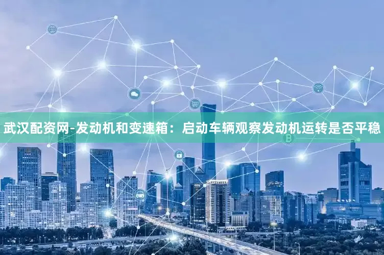 武汉配资网-发动机和变速箱：启动车辆观察发动机运转是否平稳